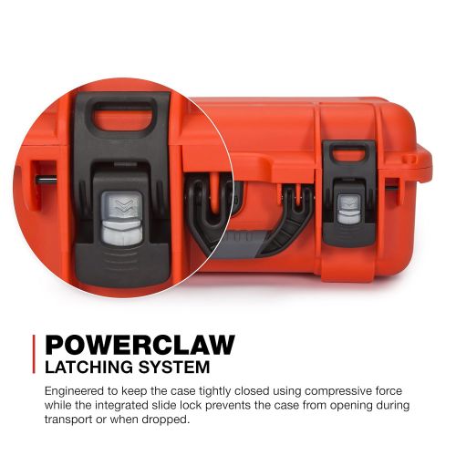  Nanuk 915 Waterproof Hard Case with Padded Dividers - Orange