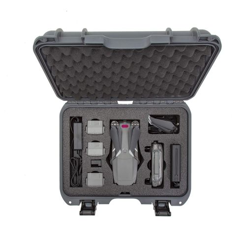  Nanuk DJI Drone Waterproof Hard Case with Custom Foam Insert for DJI Mavic 2 Pro/Zoom - Silver