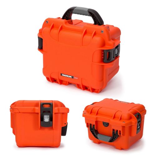  Nanuk 908 Waterproof Hard Case with Foam Insert - Orange