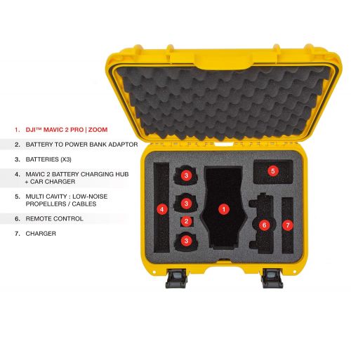  Nanuk DJI Drone Waterproof Hard Case with Custom Foam Insert for DJI Mavic PRO - Orange