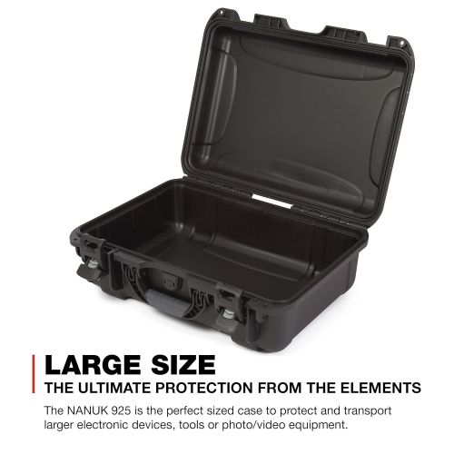  Nanuk 925 Waterproof Hard Case with Foam Insert - Black