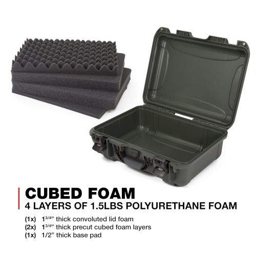  Nanuk 925 Waterproof Hard Case with Foam Insert - Black