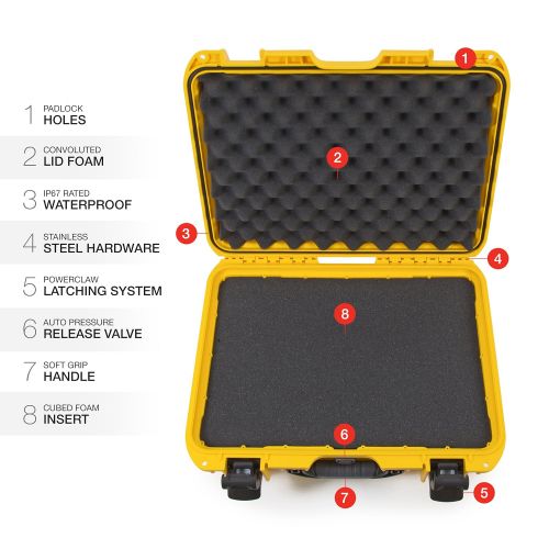  Nanuk 925 Waterproof Hard Case with Foam Insert - Black