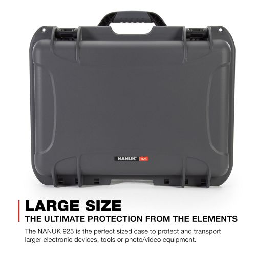  Nanuk 925 Waterproof Hard Case with Foam Insert - Black