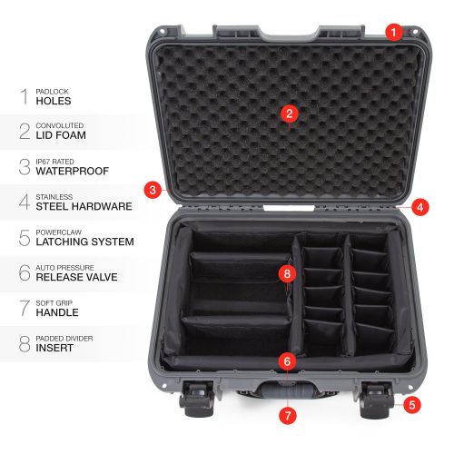  Nanuk 925 Waterproof Hard Case with Foam Insert - Black