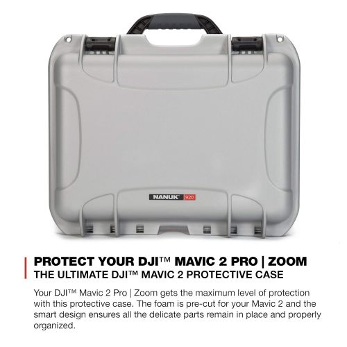  Nanuk DJI Drone Waterproof Hard Case with Custom Foam Insert for DJI Mavic 2 Pro/Zoom - Olive
