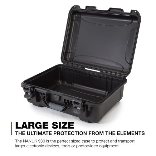  Nanuk 930 Waterproof Hard Case with Foam Insert - Black