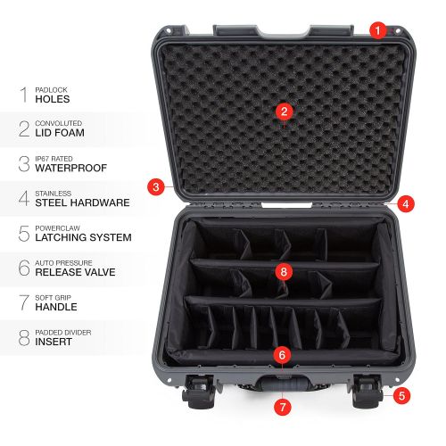  Nanuk 930 Waterproof Hard Case with Foam Insert - Black