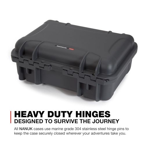  Nanuk DJI Drone Waterproof Hard Case with Custom Foam Insert for DJI Mavic 2 Pro/Zoom - Graphite