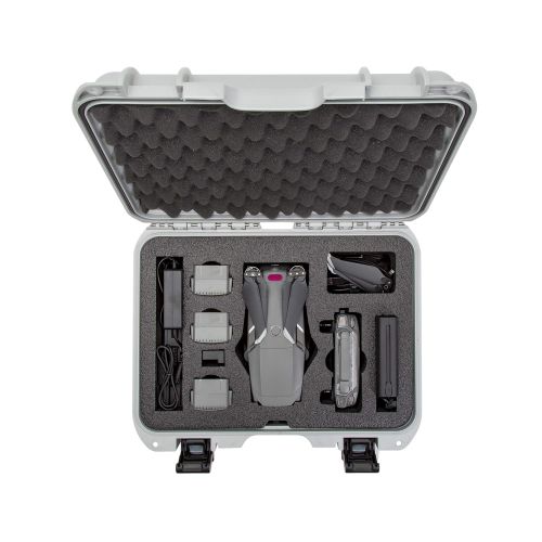  Nanuk DJI Drone Waterproof Hard Case with Custom Foam Insert for DJI Mavic 2 Pro/Zoom - Graphite