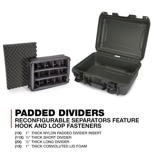  Nanuk 920 Waterproof Hard Case with Padded Dividers - Black