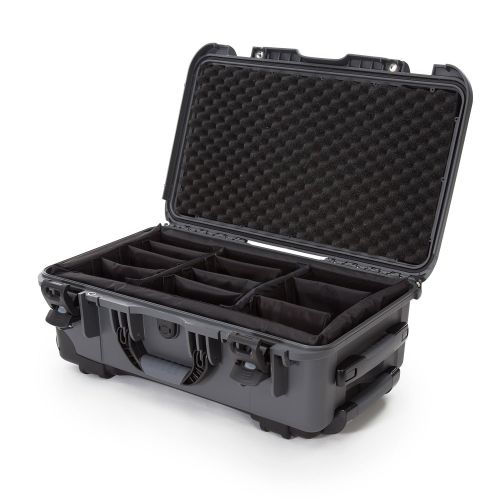  Nanuk 935 Waterproof Carry-On Hard Case with Wheels and Padded Divider - Black