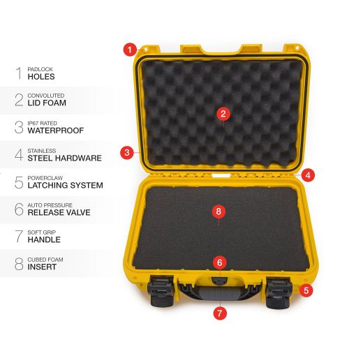  Nanuk 920 Waterproof Hard Case with Foam Insert - Black