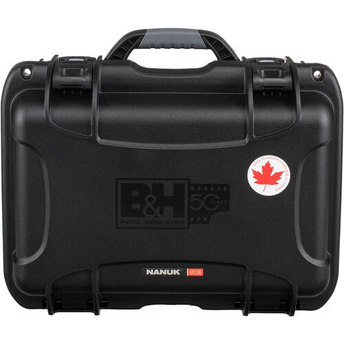  Nanuk 918 Hard Case with Foam Insert for Six Lenses (Black, Special 50th Anniversary Edition, 21L)