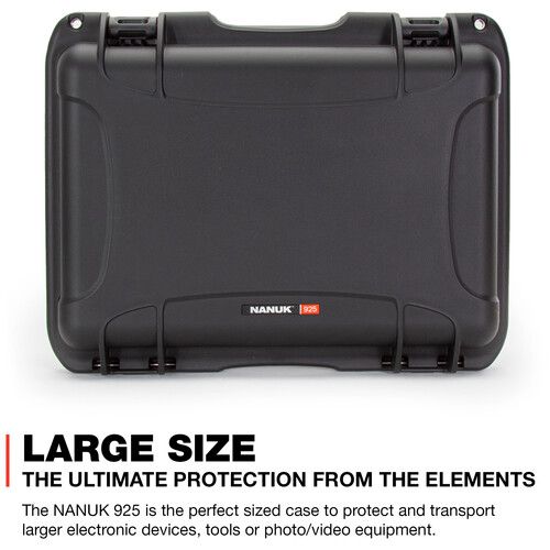  Nanuk 925 Hard Case with Padded Dividers (Black)