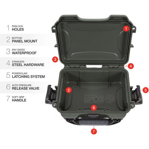  Nanuk 903 Hard Case without Foam (Olive)