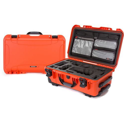  Nanuk 935 Wheeled Hard Case for Sony a7R Camera (Orange, 28.5L)