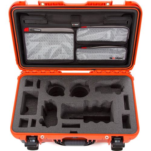  Nanuk 935 Wheeled Hard Case for Sony a7R Camera (Orange, 28.5L)