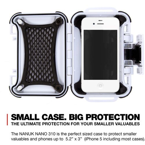  Nanuk Nano 310 Hard Case (White, 0.3L)