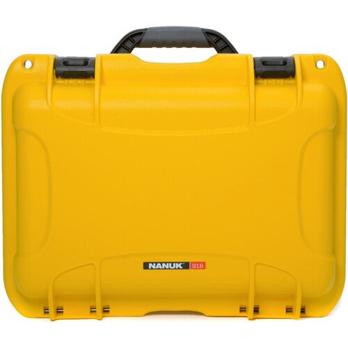  Nanuk 918 Hard Case with Foam Insert for Six Lenses (Yellow, 21L)