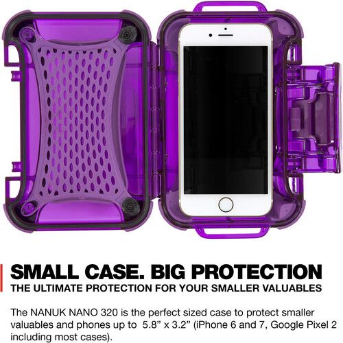  Nanuk Nano 320 Hard Case (Purple, 0.5L)