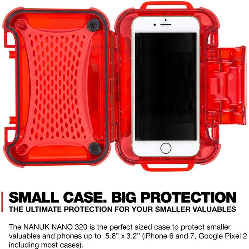  Nanuk Nano 320 Hard Case (Red, 0.5L)