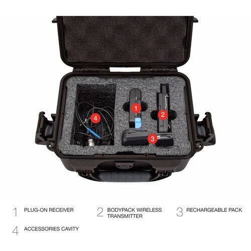  Nanuk 904 Waterproof Hard Case for Sennheiser AVX (Black)