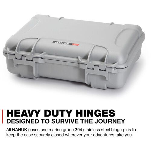  Nanuk 910 Hard Case without Insert (Silver)