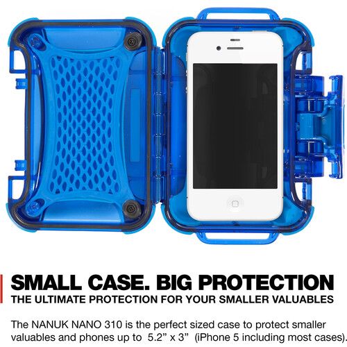  Nanuk Nano 310 Hard Case (Blue, 0.3L)