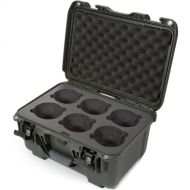 Nanuk 918 Hard Case with Foam Insert for Six Lenses (Olive, 20.L)