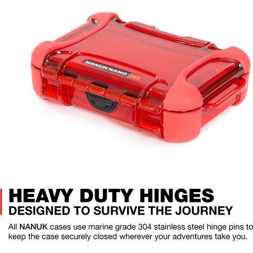  Nanuk Nano 310 Hard Case (Red, 0.3L)