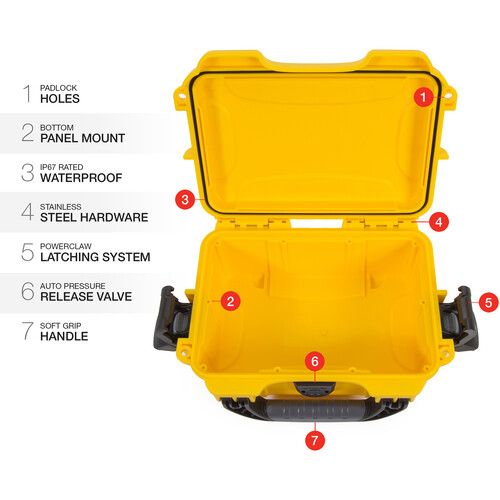  Nanuk 903 Hard Case without Foam (Yellow)