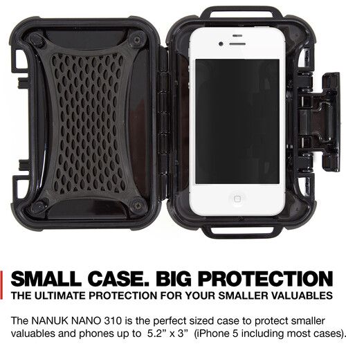  Nanuk Nano 310 Hard Case (Black, 0.3L)