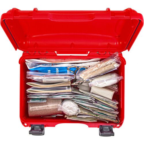  Nanuk 909 Hard Case First-Aid Kit (Red)