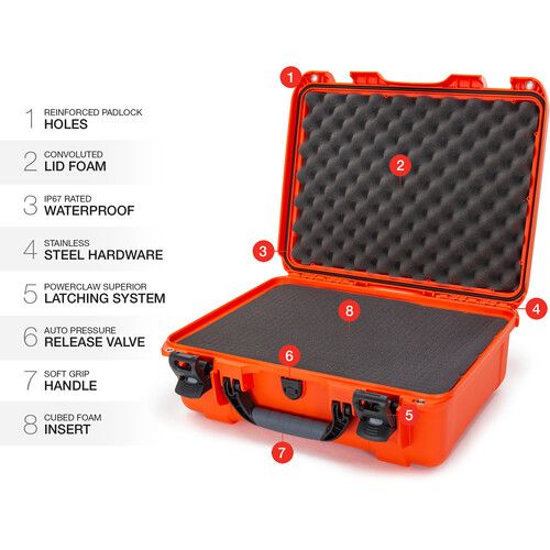  Nanuk 930 Hard Case with Foam (Orange)