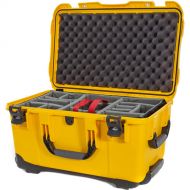 Nanuk 938 Wheeled Hard Case with Padded Divider Insert (Yellow, 51.1L)