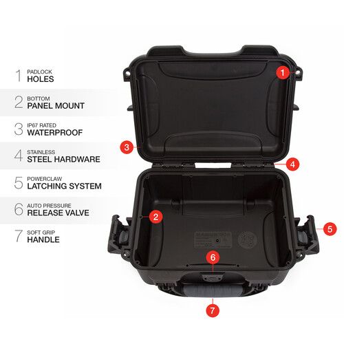  Nanuk 904 Hard Case without Foam (Black)