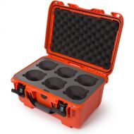 Nanuk 918 Hard Case with Foam Insert for Six Lenses (Orange, 21L)