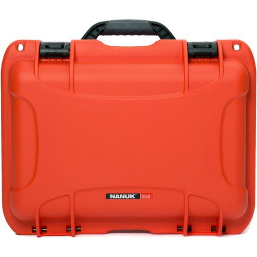  Nanuk 918 Hard Case with Foam Insert for Six Lenses (Orange, 21L)