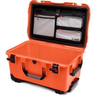 Nanuk 938 Survival Gear Wheeled Hard Case with Lid Organizer?(Orange, 51.1L)