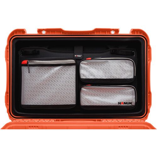  Nanuk 938 Survival Gear Wheeled Hard Case with Lid Organizer?(Orange, 51.1L)