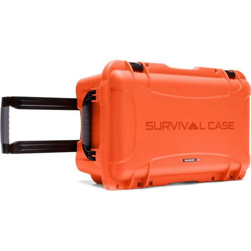  Nanuk 938 Survival Gear Wheeled Hard Case with Lid Organizer?(Orange, 51.1L)