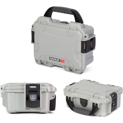  Nanuk 903 Hard Case without Foam (Silver)