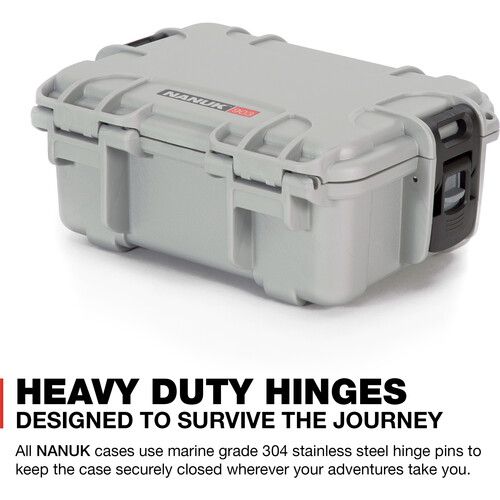  Nanuk 903 Hard Case without Foam (Silver)