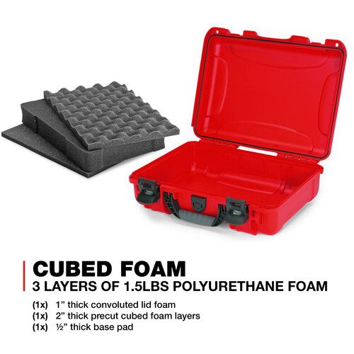  Nanuk 910 Hard Case with Foam (Red)