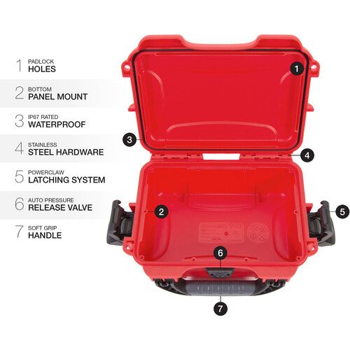  Nanuk 903 Hard Case without Foam (Red)