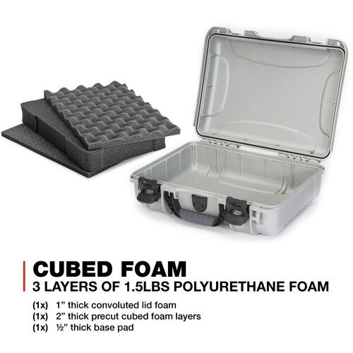  Nanuk 910 Hard Case with Foam (Silver)