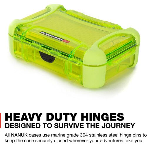  Nanuk Nano 320 Hard Case (Lime, 0.5L)