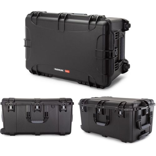  Nanuk 965 Wheeled Hard Case with Padded Divider Inserts (Black, 119.7L)