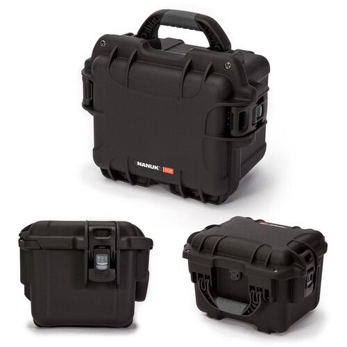  Nanuk 908 Hard Case with Foam Insert (Black, 8.8L)